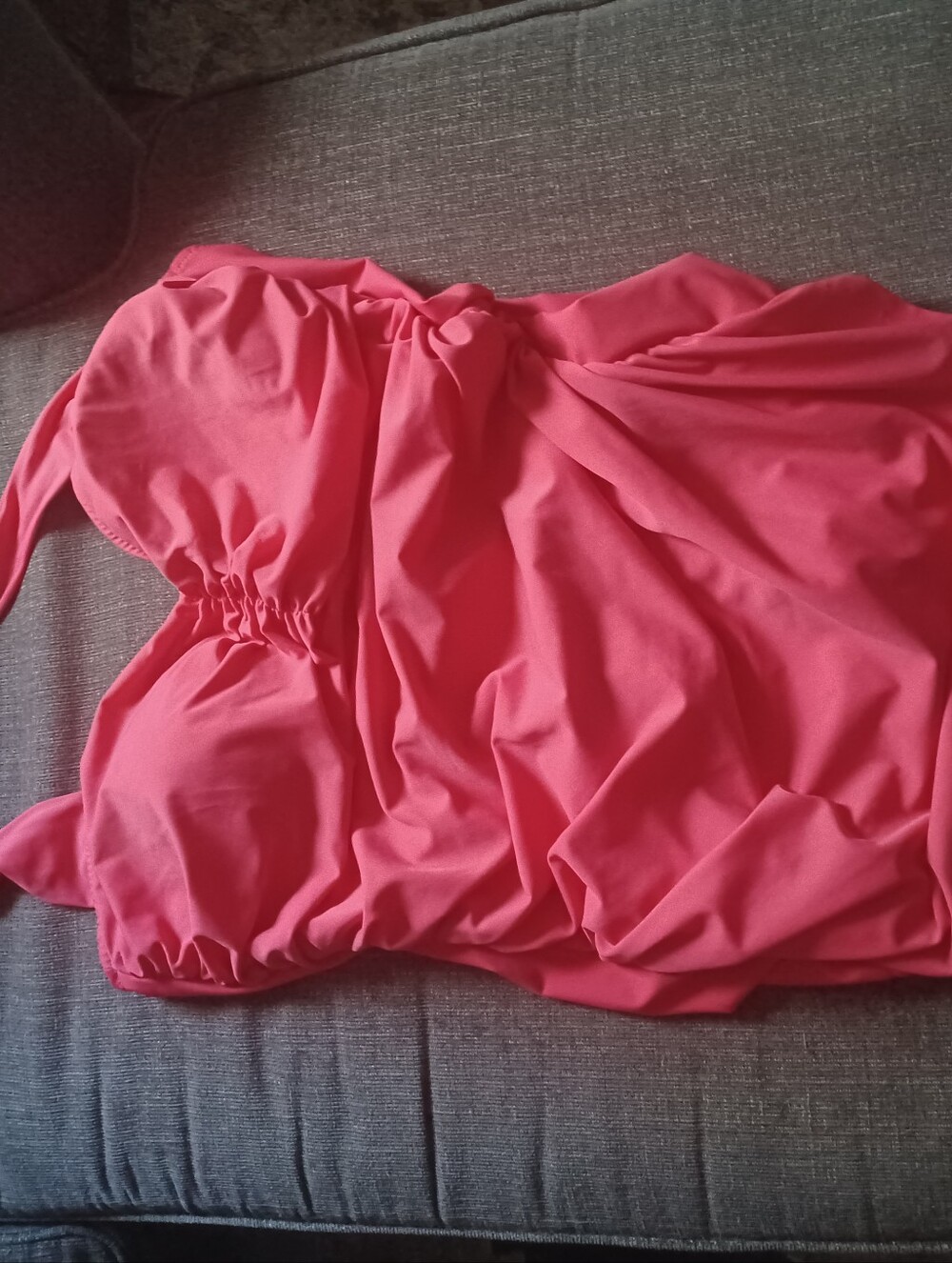 Catalina 2x Pink Swimsuit Full One Piece Slimming Affect
